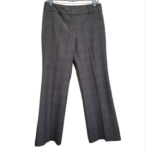 New York and Company Brown Plaid Women's Pants Sz 6 - Picture 4 of 6